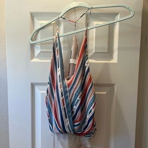 ASTR tank top body suit with stripes. never worn originally $50